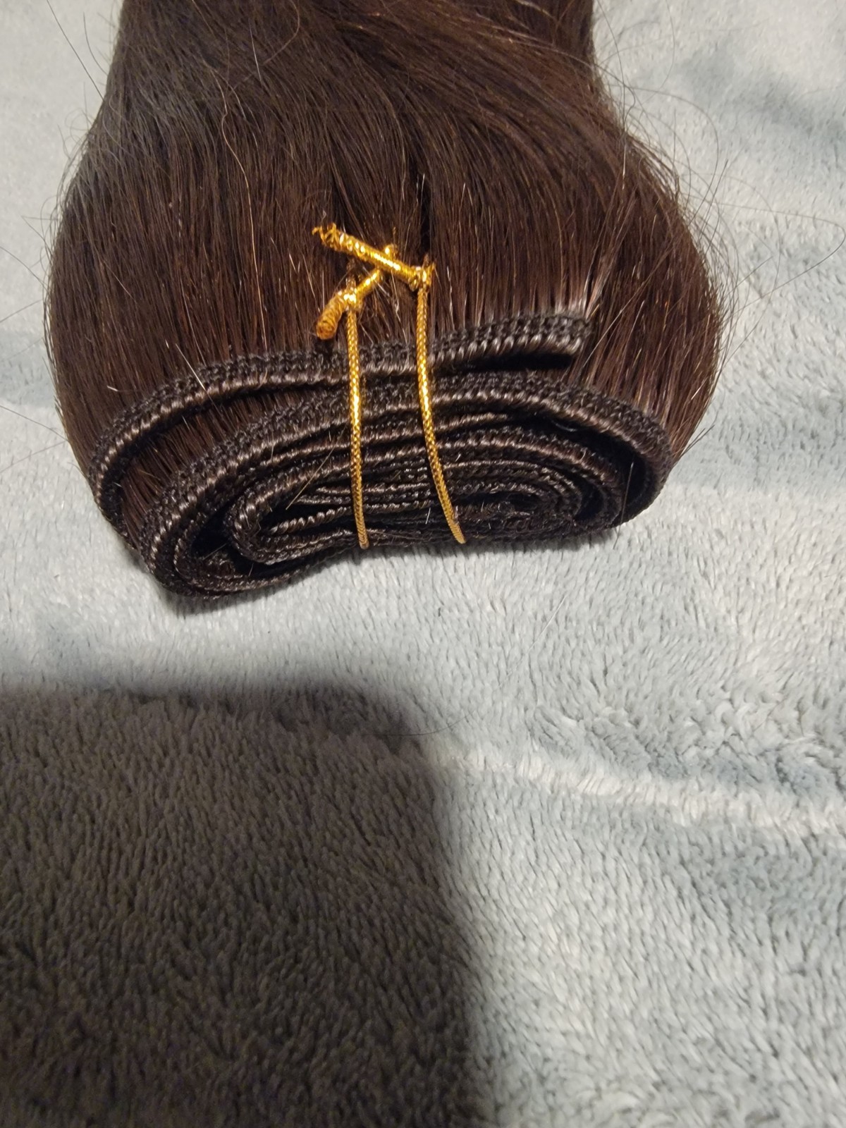 Sew in Double Weft Human Hair Straight Extensions 9 Inch 100g #2R-Dark Brown