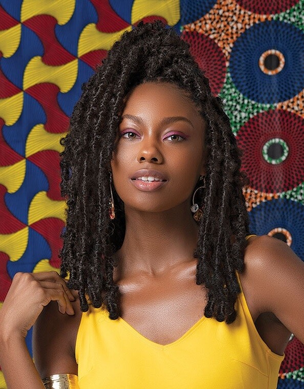 Janet Collection Synthetic Crochet Braid Hair 3X BUTTERFLY FAUX LOCS 10″12″14″