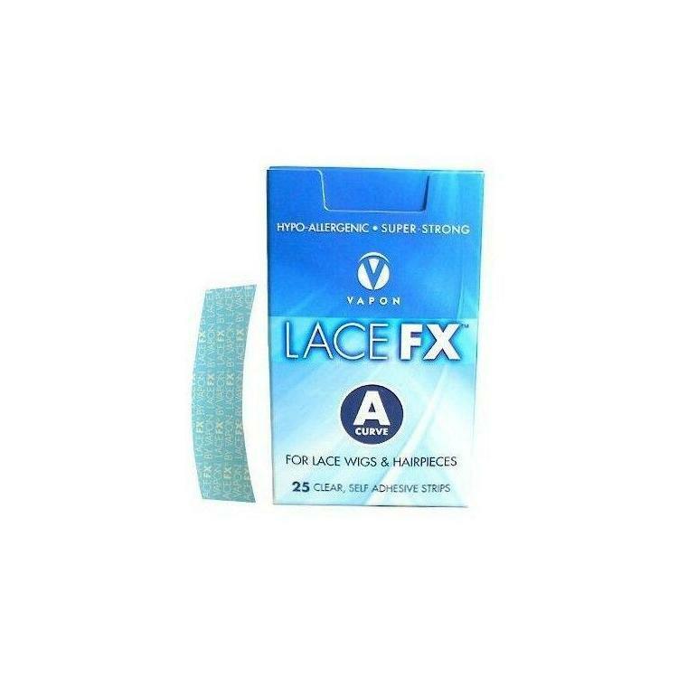 LACE FX A CURVE TAPE FOR WIG TOUPEE 25 STRIPS BY VAPON INC