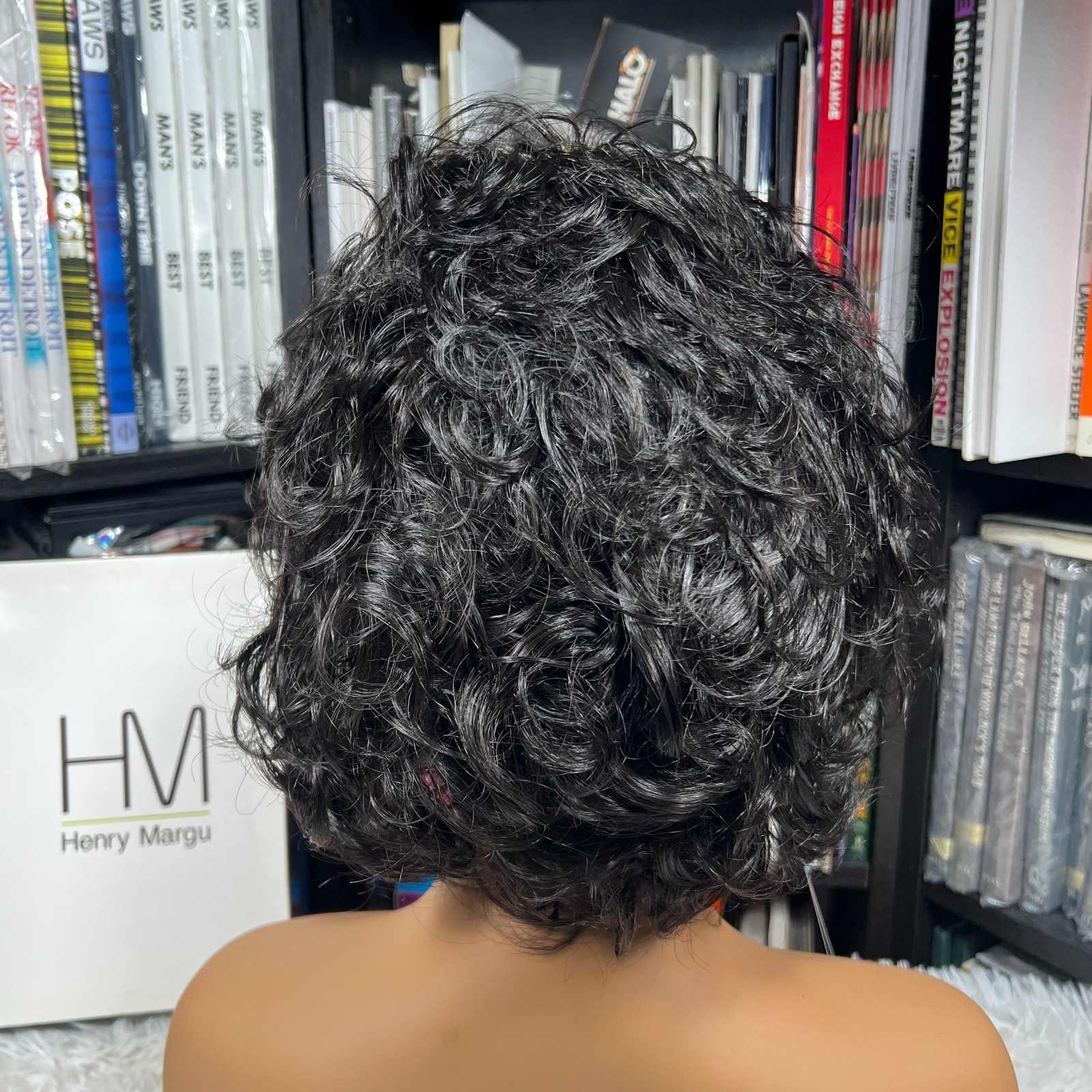 HENRY MARGU WIG KAYLA 2351 / 1BH OFF BLACK W/ MEDIUM DARK BROWN HIGHLIGHTS
