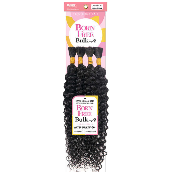 Born Free By Ali 100% Human Hair Braids – WATER BULK-18-20″