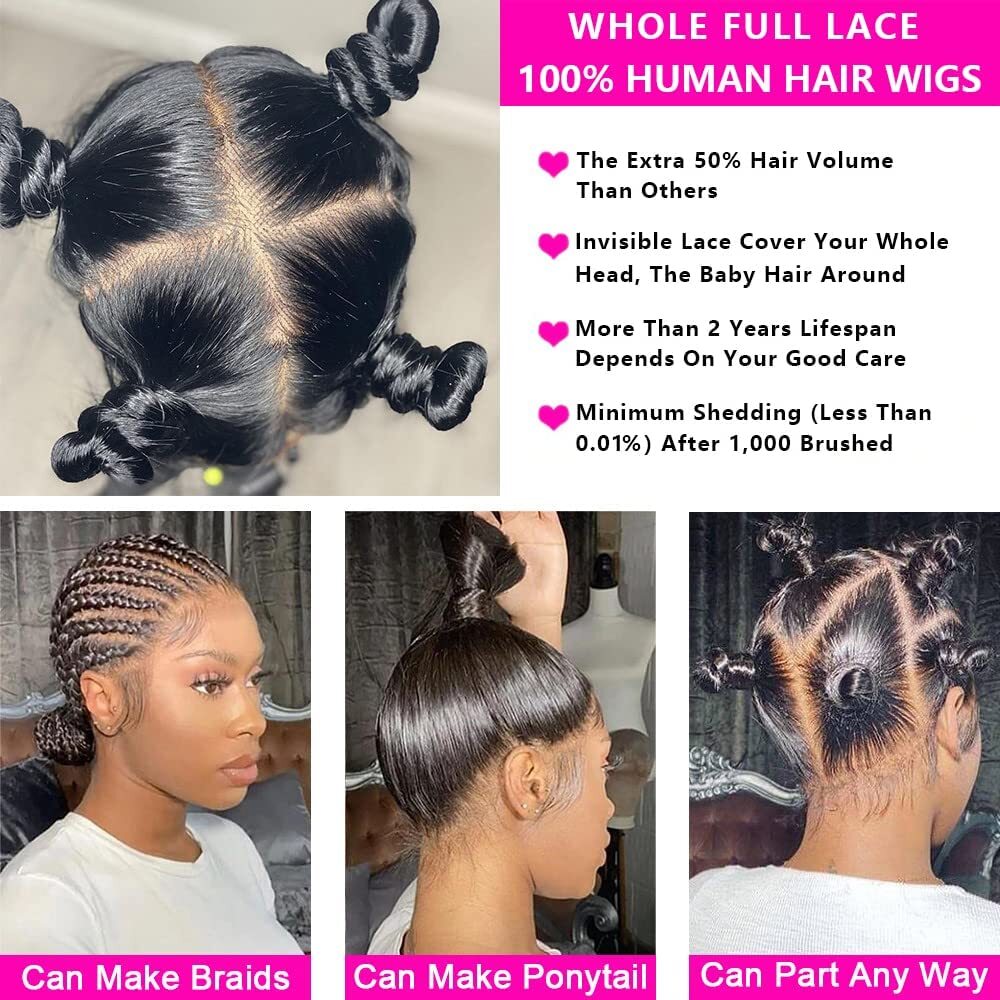 Loose Wave 5×5 Silk Top Full Lace Human Hair Wig Pre Plucked Lace Wigs Baby Hair