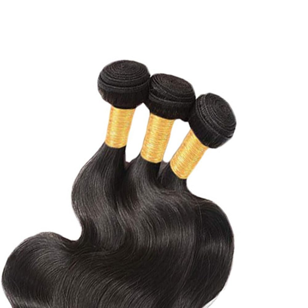 #1B Natural Black Bundles Body Wave Bundles Human Hair 14 16 18 Inch Brazilia…
