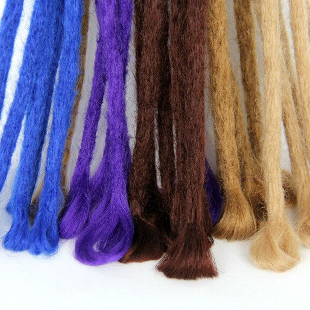 5 Strand Auburn Brown Dreadlocks Pre-looped SE Dreads Crochet Dreads Extensions