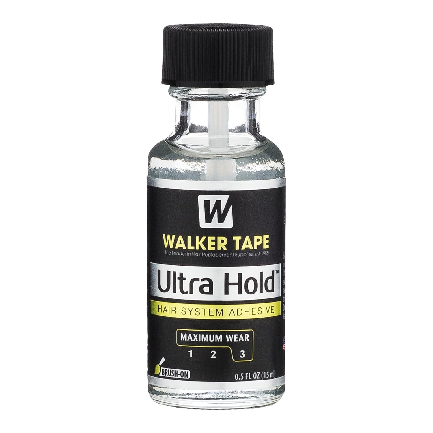 Ultra Hold Brush-On Adhesive 0.5 fl oz, Strong Waterproof Wig Glue for Lace S…
