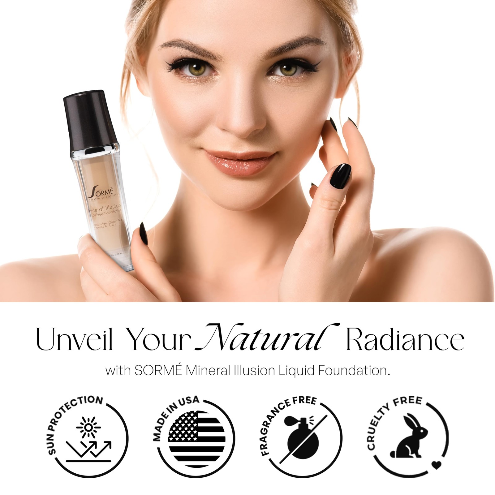Mineral Illusion Oil Free Liquid Foundation Hydrating Shea Butter 25ml