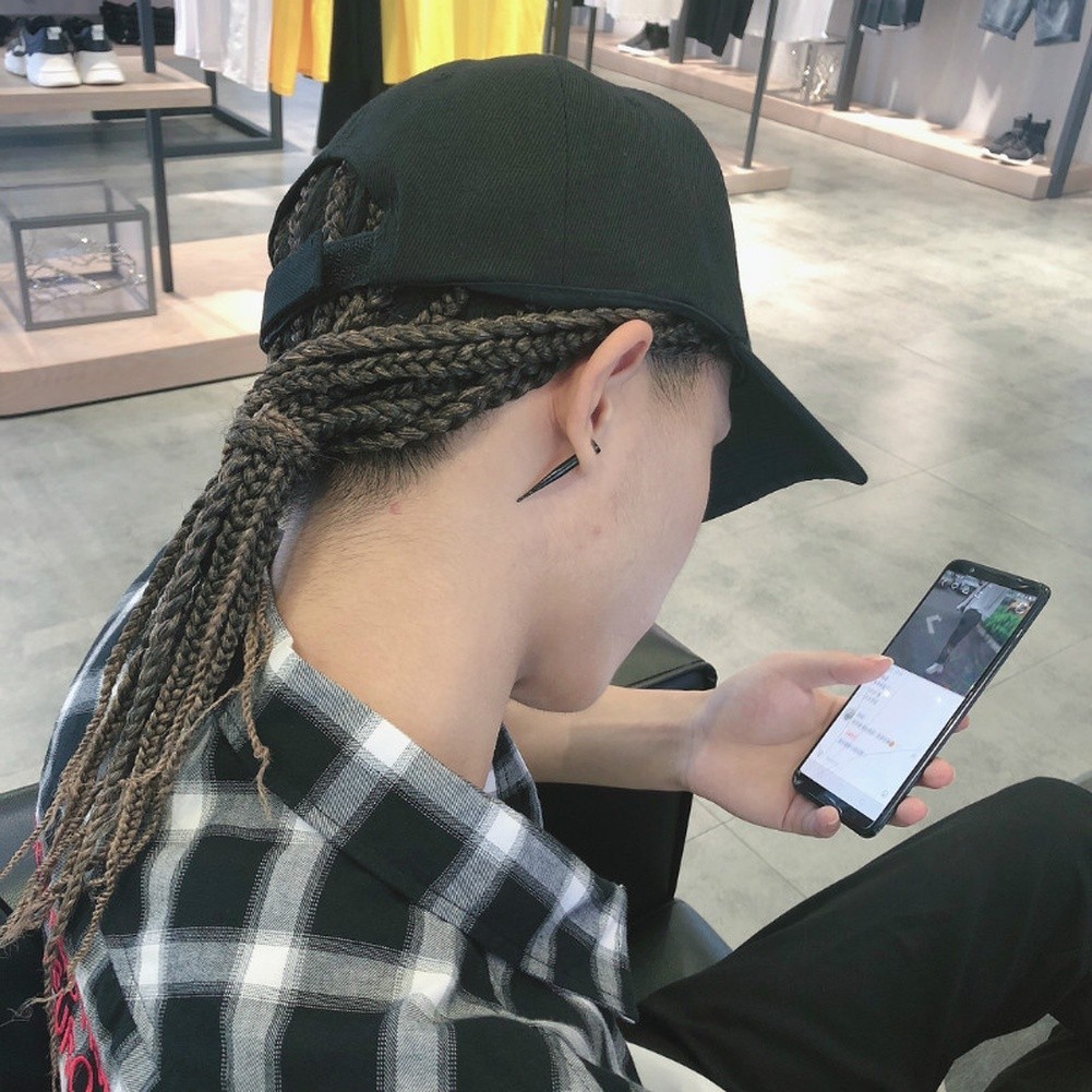 Adjustable FOR BRAIDED Dreadlock Hat – Black White Options for Women and Men