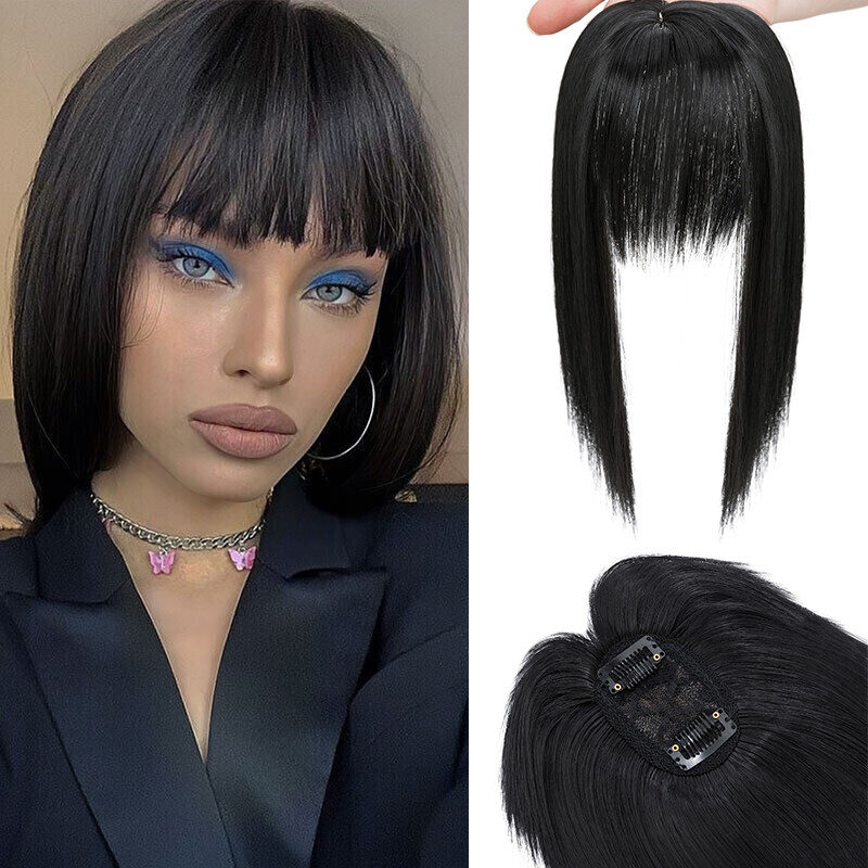 Women Topper Hair Extensions Clip In Toupee Full Head One Piece Real as Human US