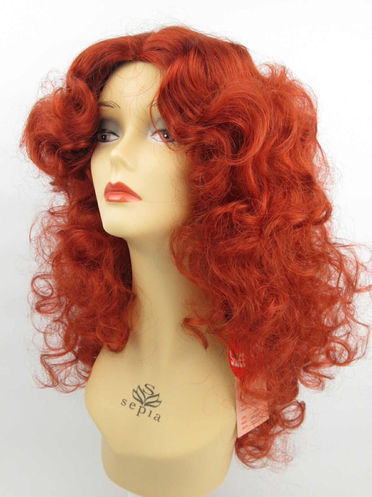 80’S WOMENS LONG MEDIUM LENGTH SOFT WAVY CURLS CURLY HAIR SKIN TOP WIG DELIHLA