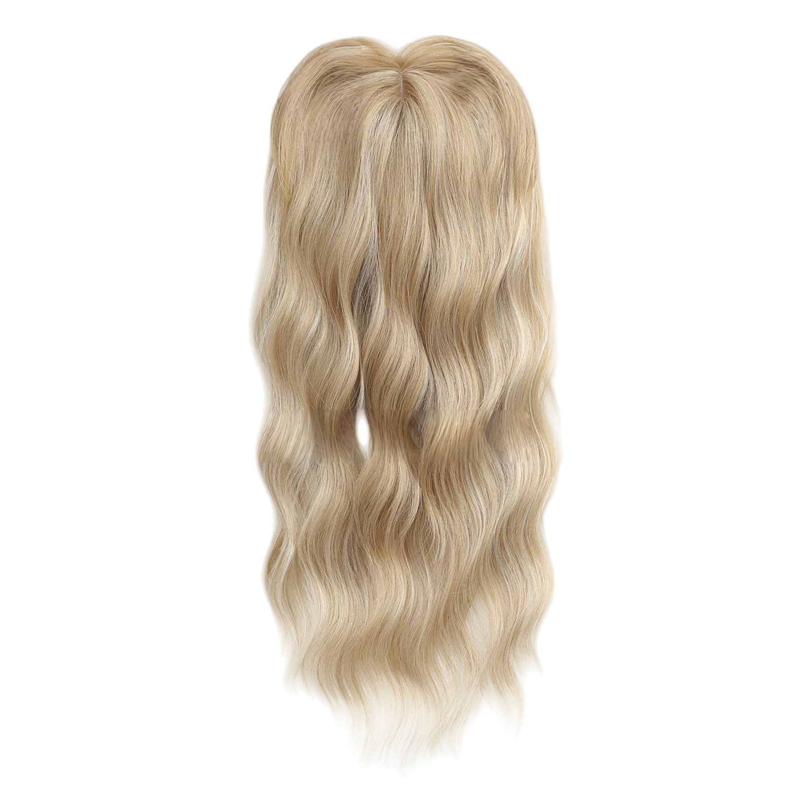 18-Inch Heat-Resistant Curly Wig Clip with Invisible Claw Clip for Natural Look`