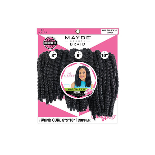 Mayde Beauty Curlypop Wand Curl 8″9″10″