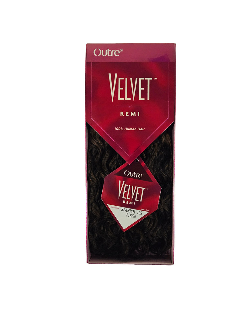 Outre Velvet Remi 10″ 100% Human Hair Spanish 10S F1B/30