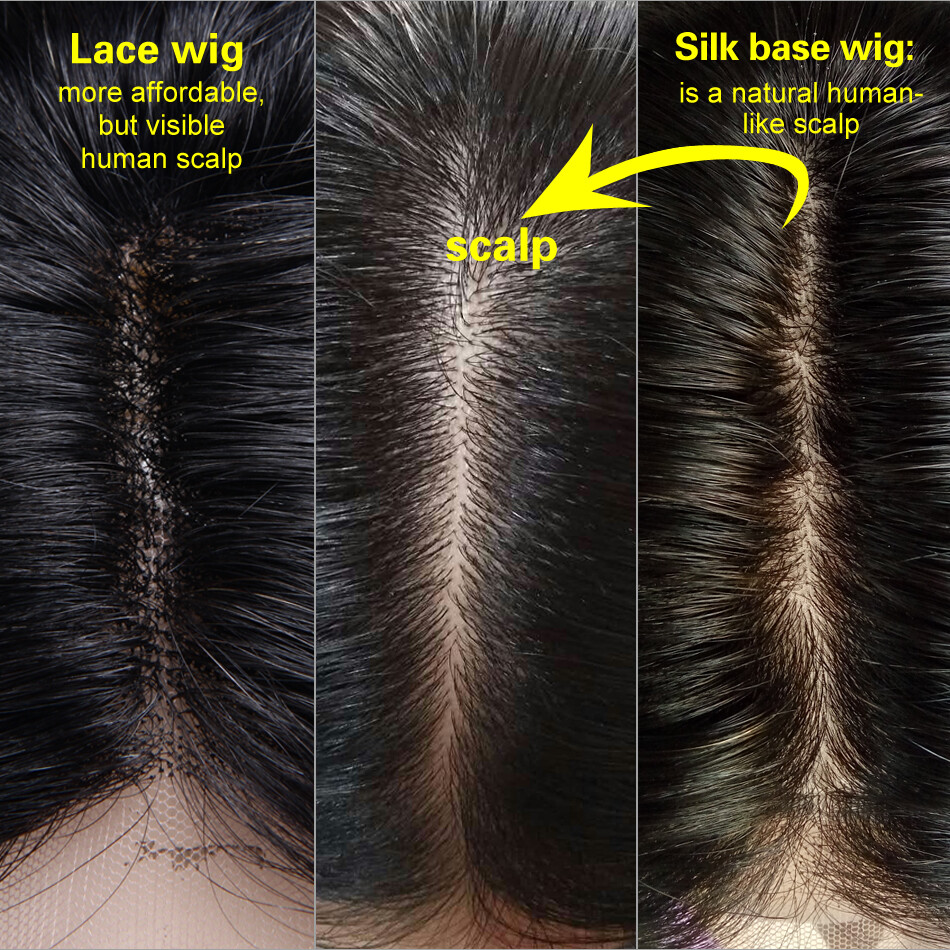 Silky Straight 5×5 Silk Base Full Lace Wig Peruvian Human Hair Silk Top Full Wig