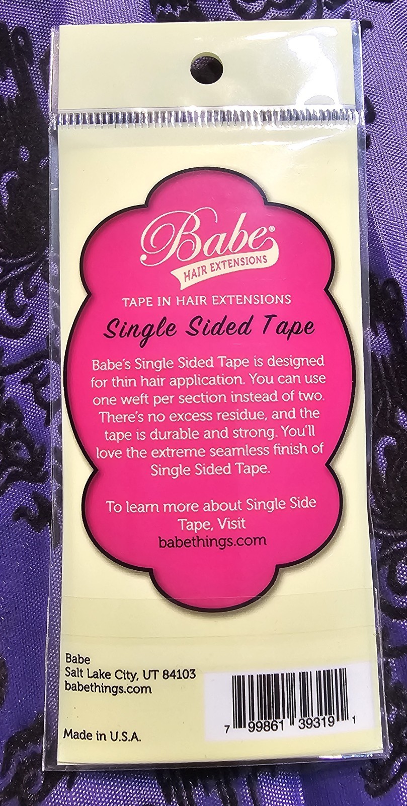 (2pack) BABE Tape-In Hair Extensions Single-Sided Tape (48 pieces per pack)