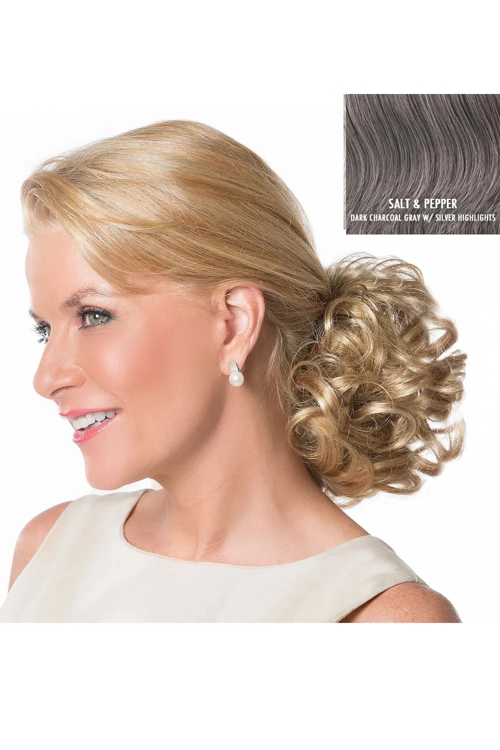 Toni Brattin Crazy Curl Twist Hair Piece Salt/Pepper