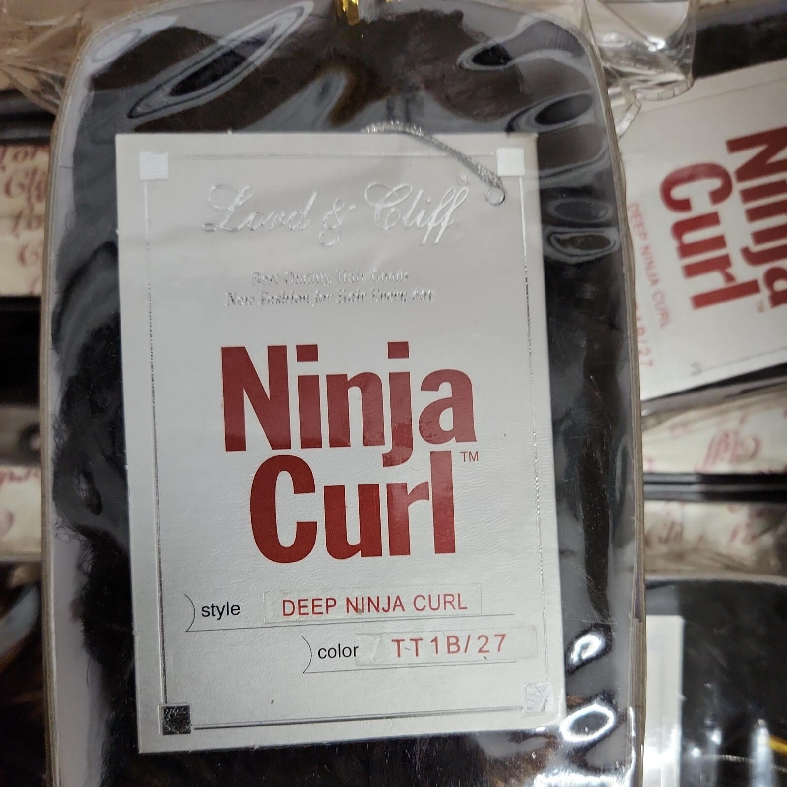 Wholesale Lot 10 LORD & CLIFF deep Ninja Curl Hair Extensions Draw String