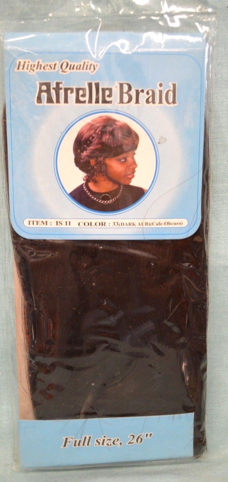 U CHOOSE Afrelle BRAID Brown Medium DARK Full SIZE 26″ Fiber Faux HAIR Women NEW