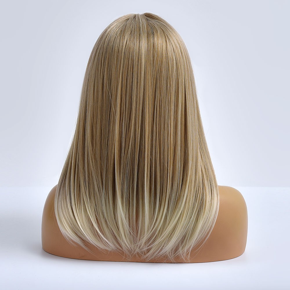 Synthetic Hair Heat Resistant Cosplay Party Wig Blonde Halloween Short Straight