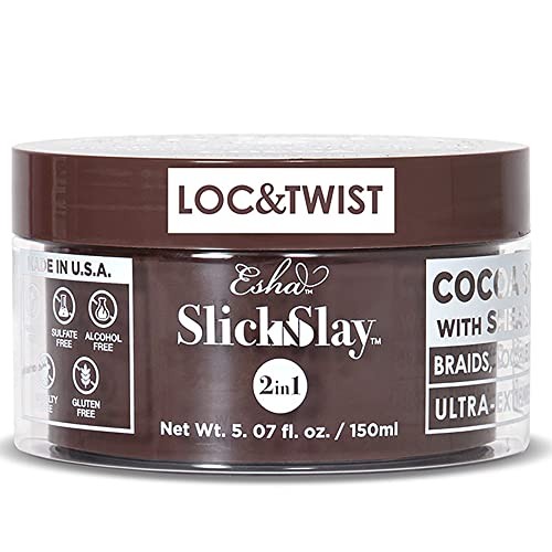 Slick N Slay Braiding Gel – 3-in-1 Braid and Edge – 5 Fl Oz (Pack of 1) COCOA