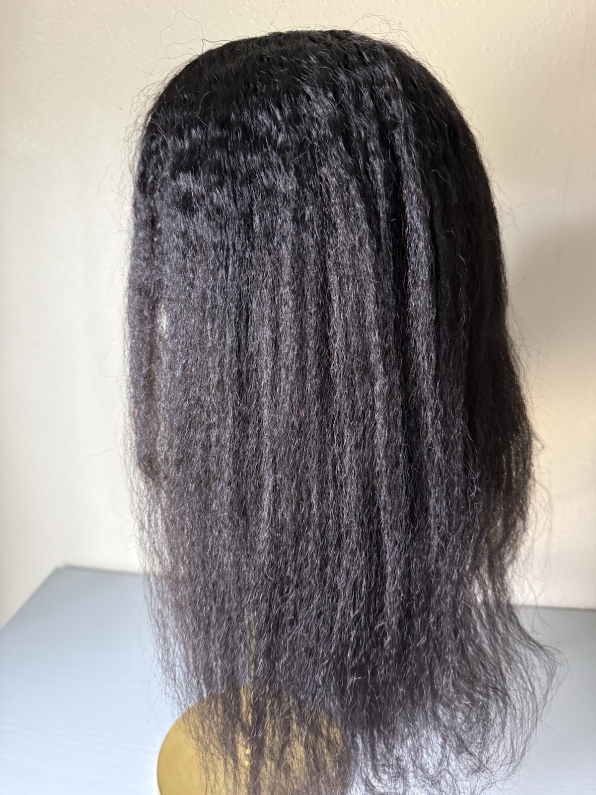 100% Human Hair kinky straight U part Wig 24 inch