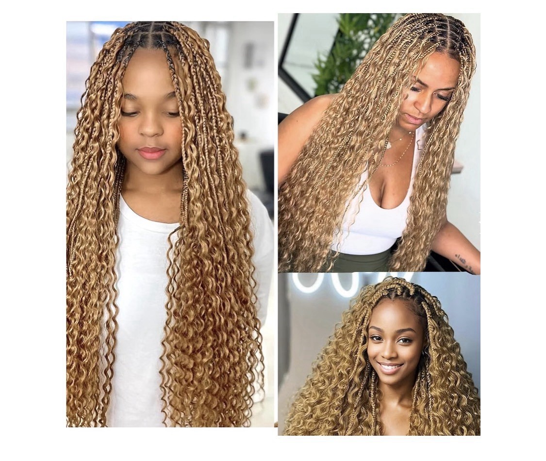 Synthetic Boho Hair for Braiding 100g 24 Bundles/Pack crochet hair for black wom
