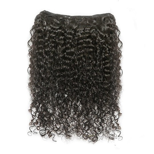 Dark Brown #2 KInky Curl Sew In Hair Weave 100 Human Extension Ali Bundle