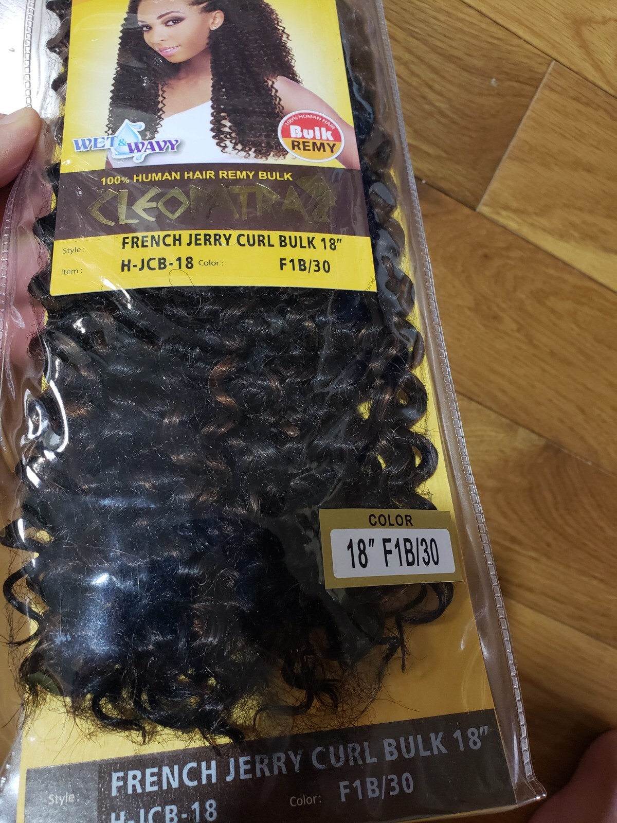 Cleopatra French JERRY CURL Bulk 18″ COLOR F1B/30