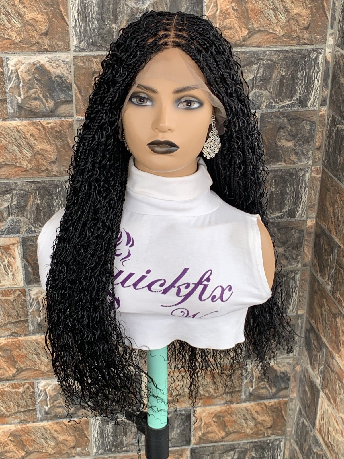 Tangle Free Boho Knotless Braided Wig Box braids Full lace braids wig Senegalese