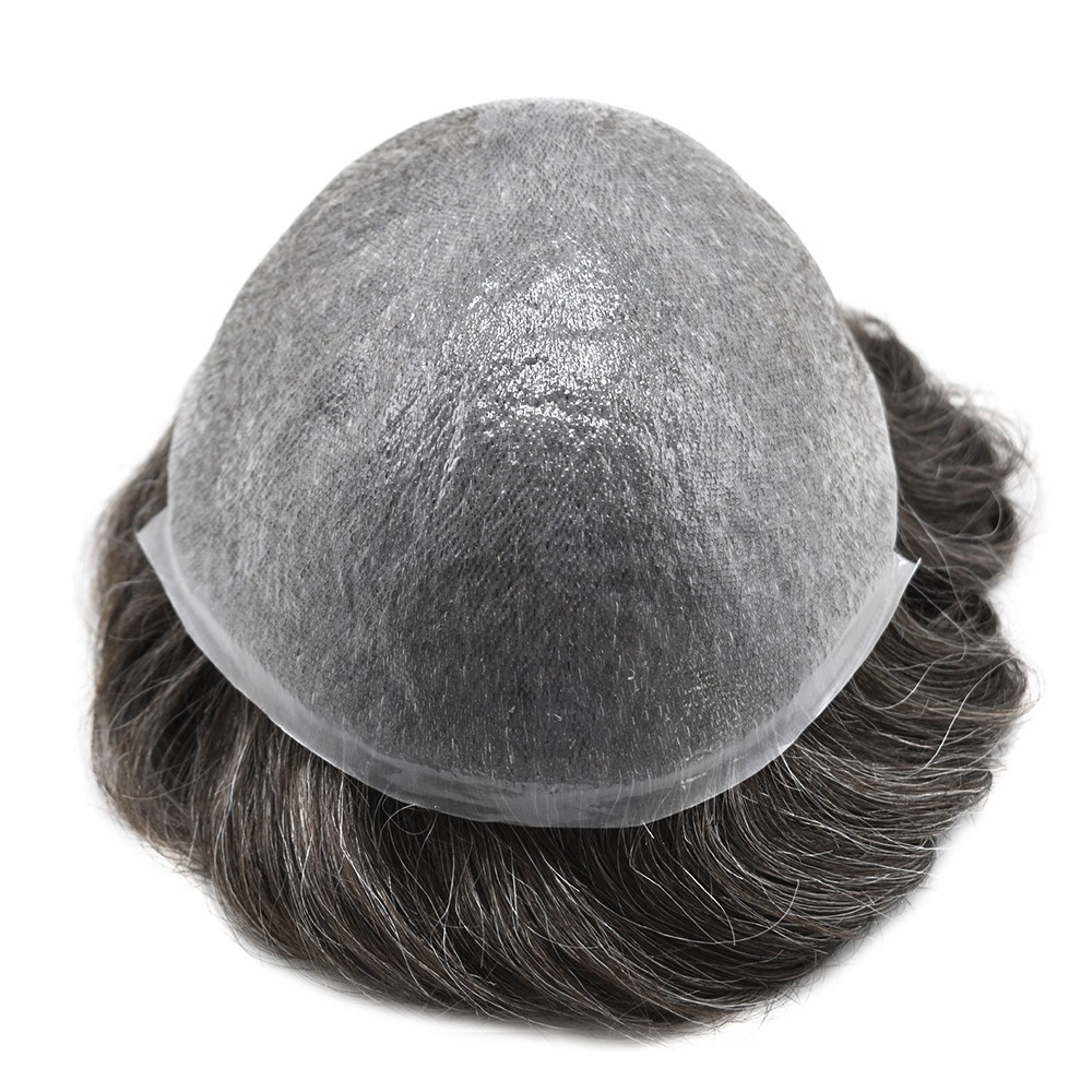 Ultra Thin Skin Mens Toupee Invisible Men Hair Replacement System ALL ColorS