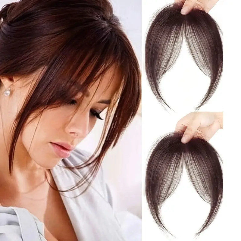 Bangs Hair Clip in Bangs Fringe w/ Temples Hairpieces Women Hair Bangs Extension