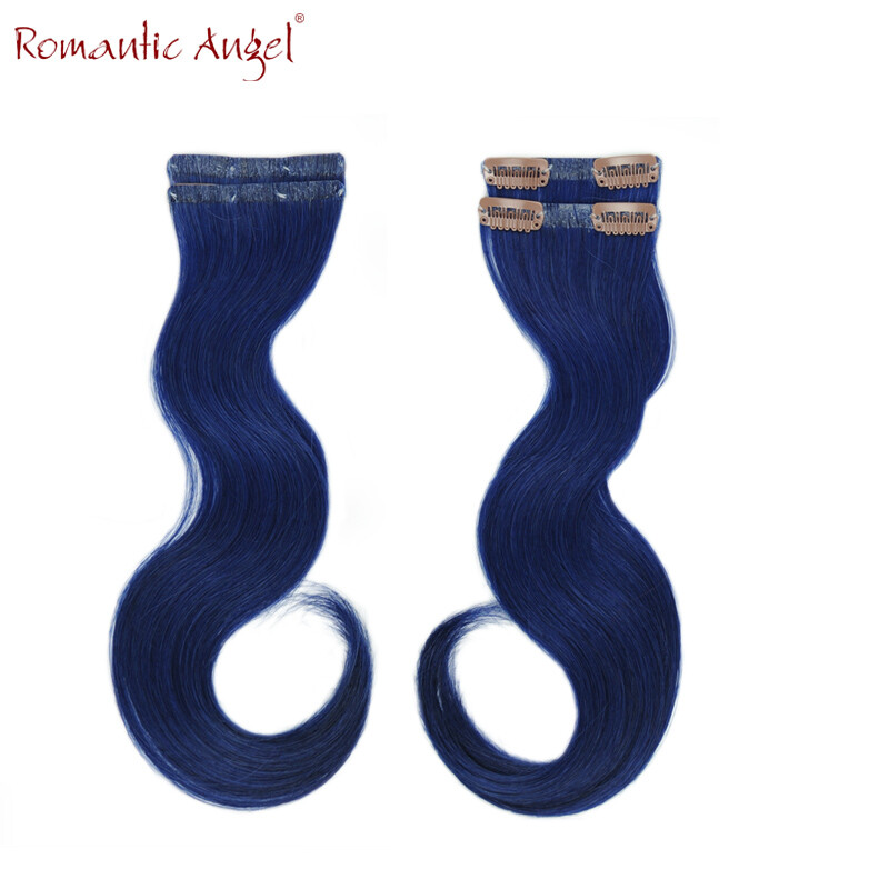 clip on hair extension 100% Remy human hair hair thin weft 30cm (12inch)