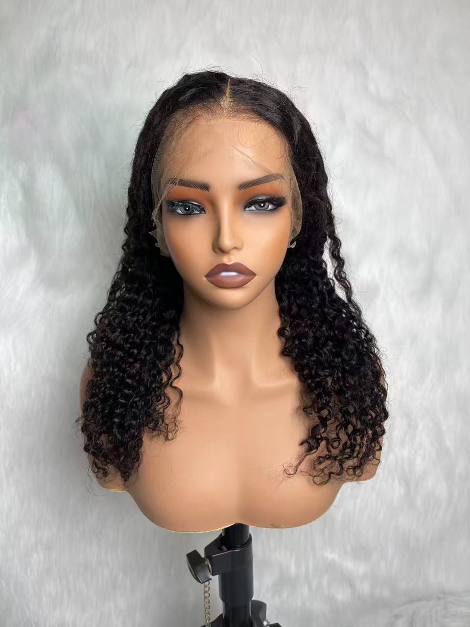 18inch 360 HD Lace Curly Wig With Invisible Strap