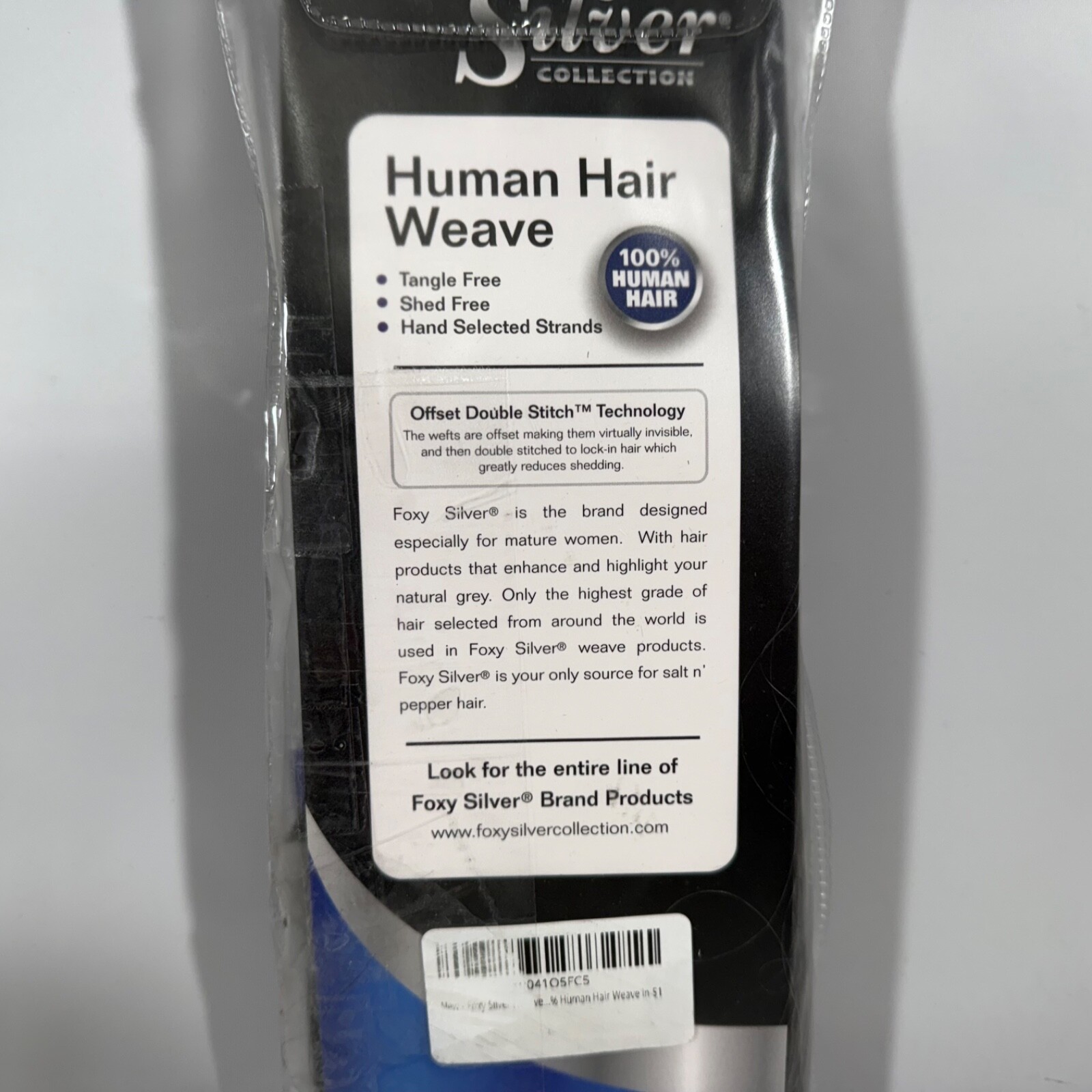 FOXY SALON WEAVE STRAIGHT Yaki 10” (Foxy Silver) Human Hair Weave 51 SAL New