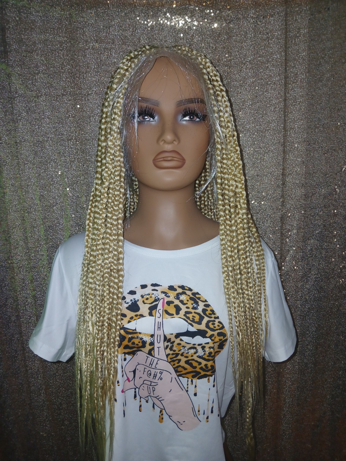 Blonde Braided Full Lace Wig Unit 48inch & 58 inch Length Layered Look