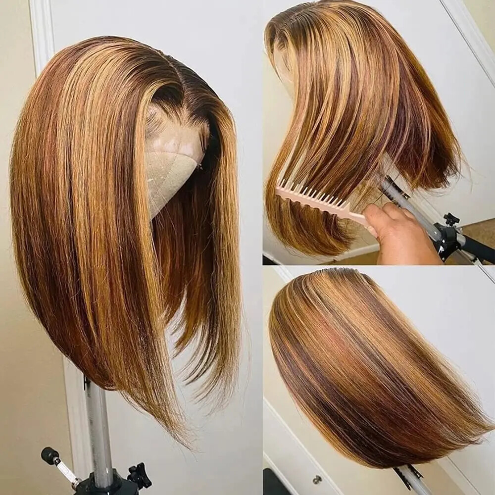 Body Wave Bob Wigs Human Hair Lace Front Curly Full Lace Hair Wig Short Hair Wig