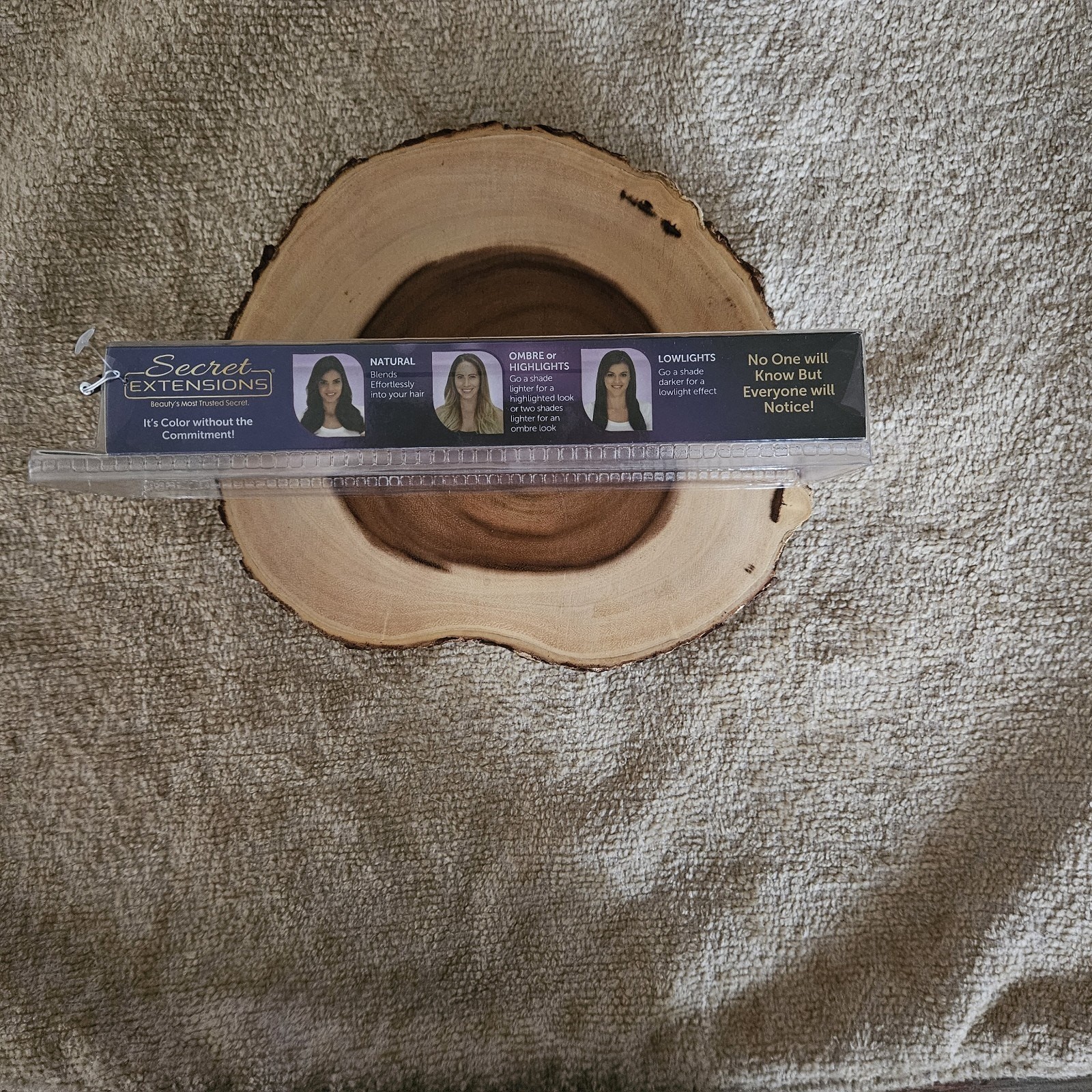 Daisy Fuentes Secret Extensions Revolutionary Headband #06 Medium Red Brown NIB!