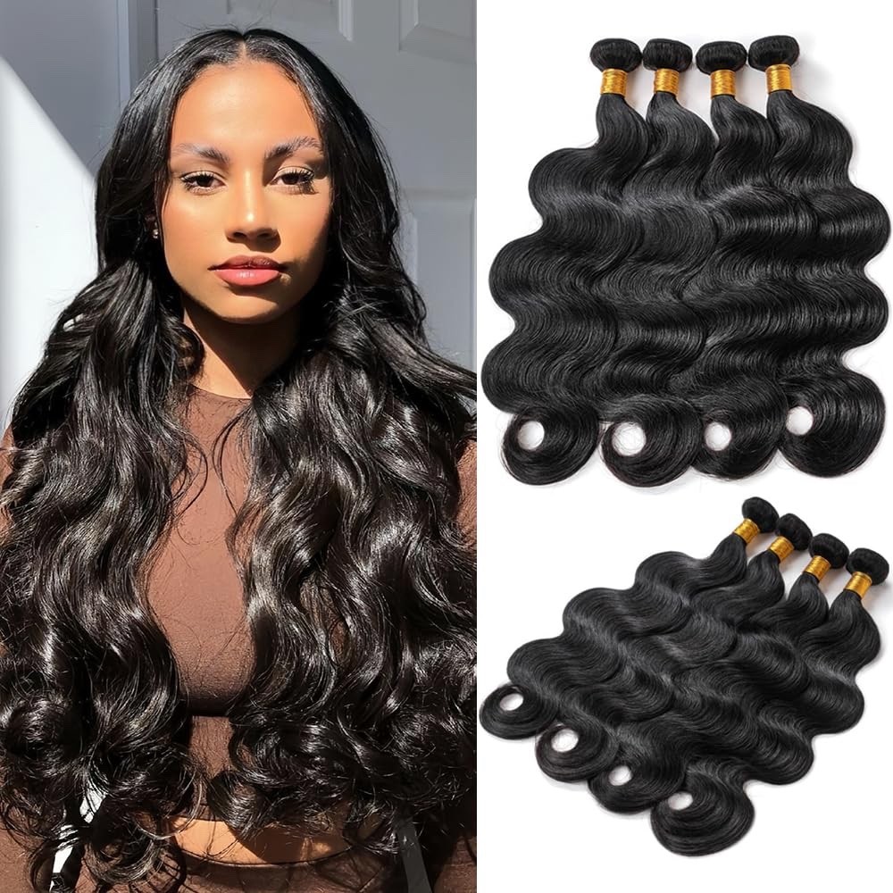 16A Human Hair Bundles 18 20 22 24 Inch Body Wave Bundles Human Hair 400g Brazil