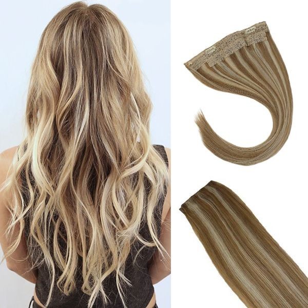 Sunny Hair FISHLINE 18″ Golden Sunburst Wire Human Hair Extensions FP P16-22