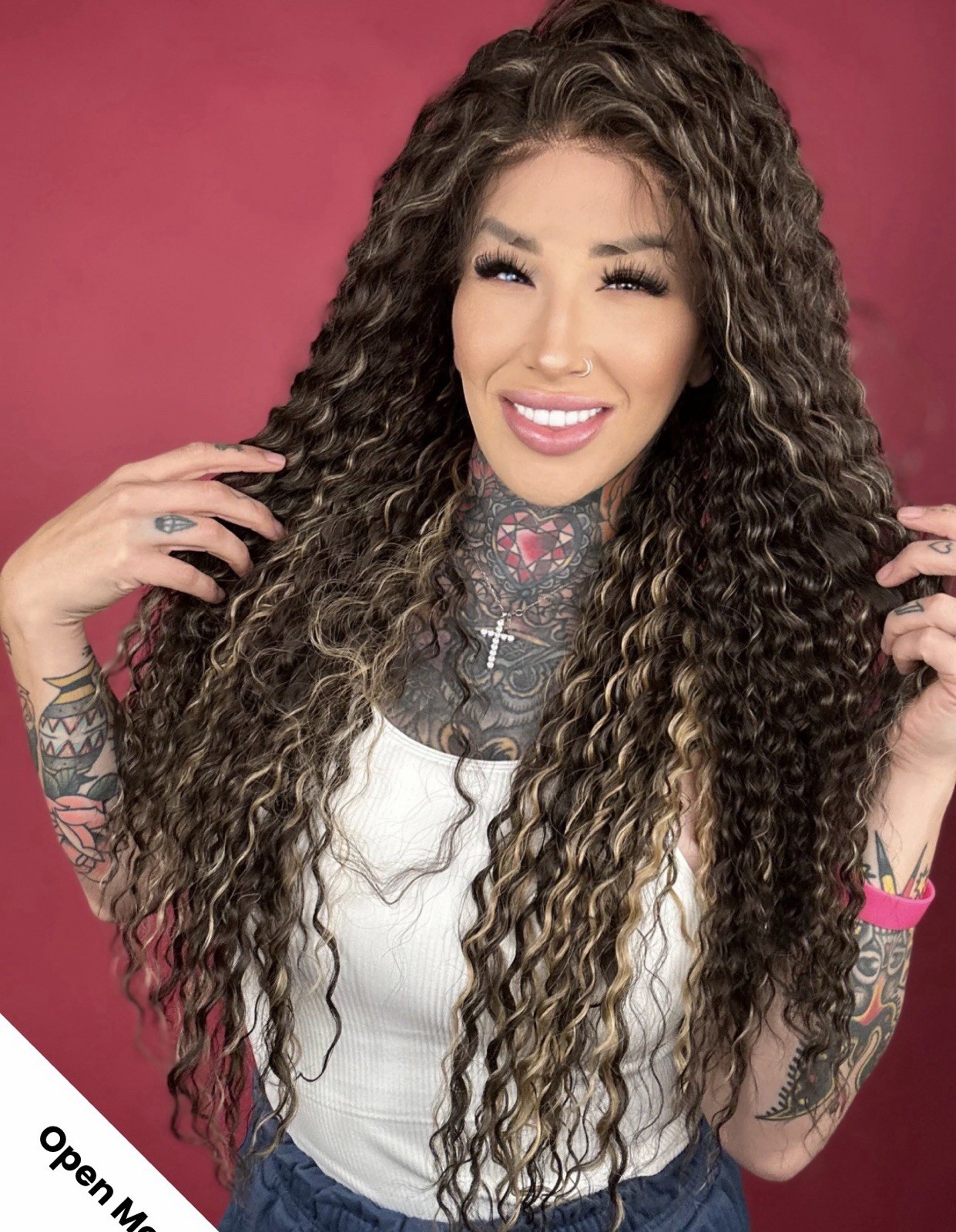 Rebel Gypsy New Tags Luxury Synthetic Human Hair Blend Wig