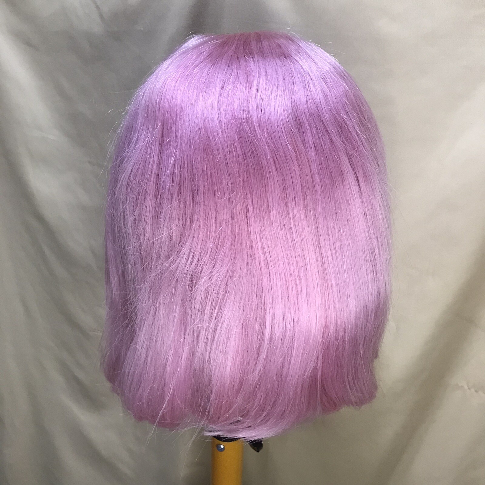10Inch 13x4x1 T Closure Lace Front Bob Pure Human Hair Wig Straight Red/pink