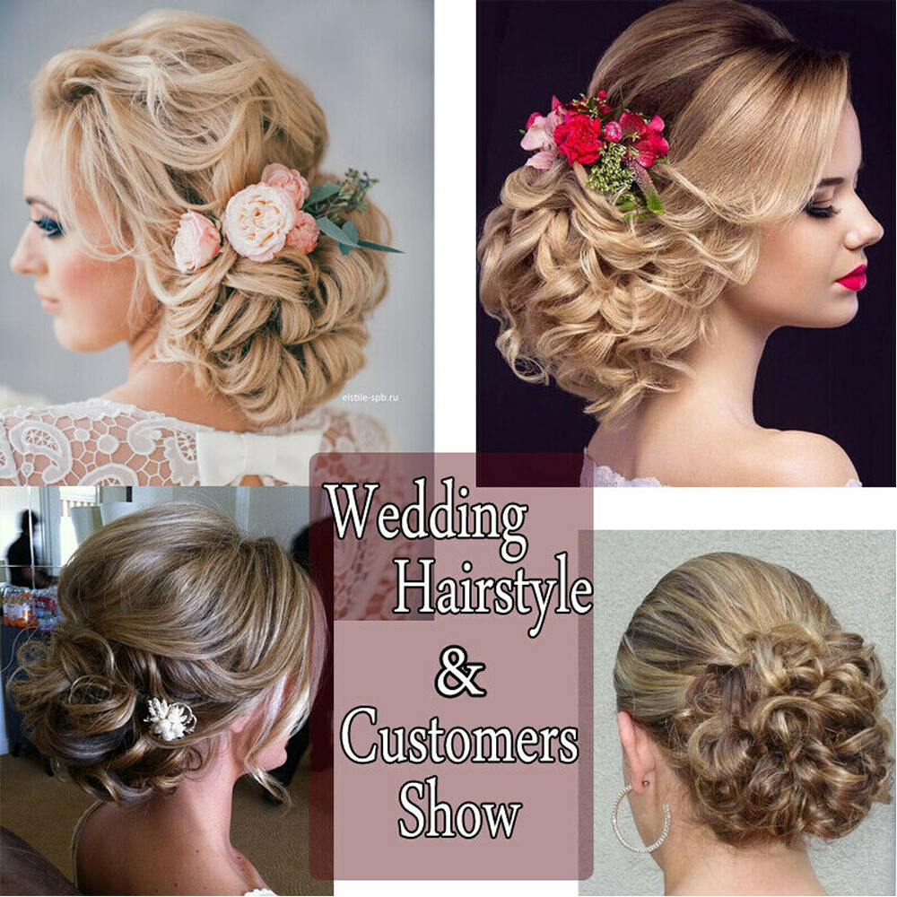 Bun Scrunchie Hair Extensions Updo Hairpiece For Woman Comb Clip in Chignon Wave