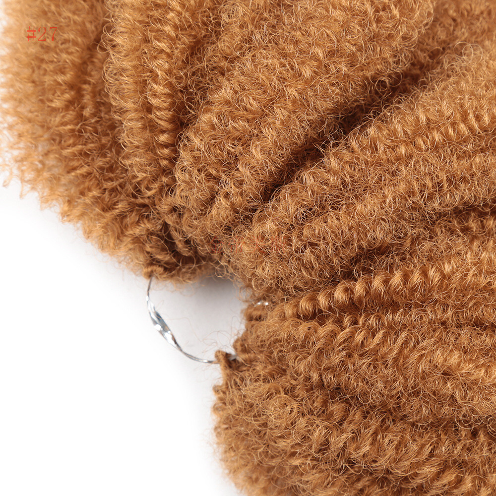 8″ Afro Kinky Curly Crochet Hair Bounce Marley Braids Hair Extensions Synthetic