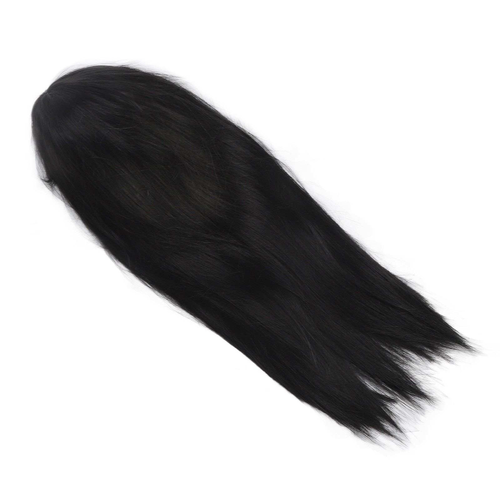 Children Wig Black Straight Hair Replacement For 3-8 Years Old Girls