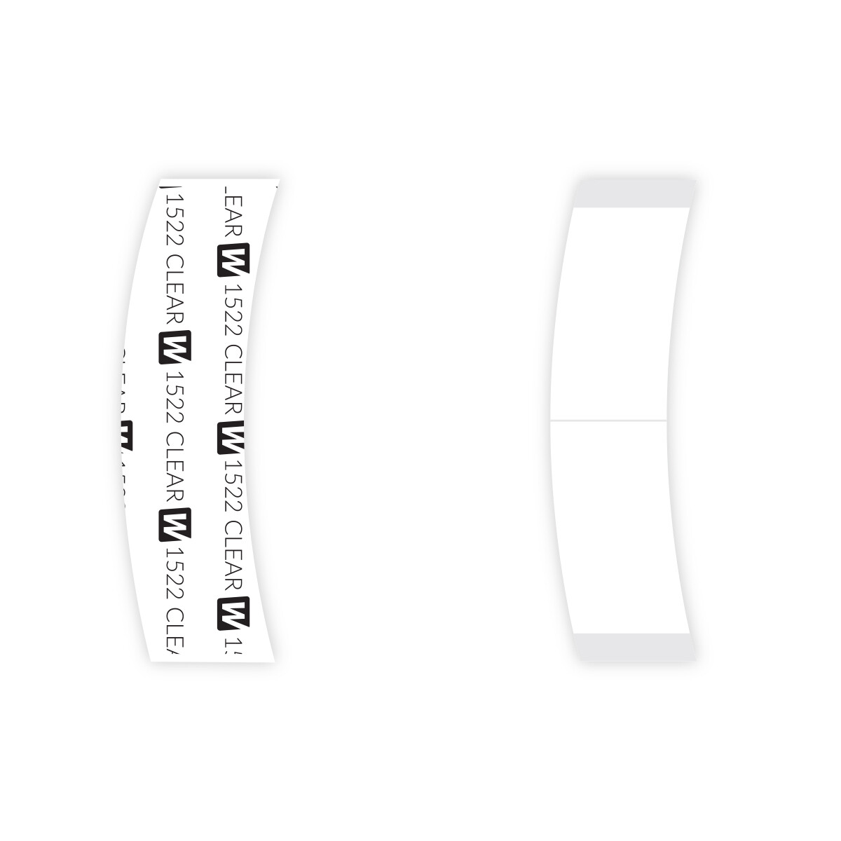 1522 3M Double Sided Clear Daily Wear 3/4″ X 3″ C Contour Wig Toupee Hairpiece