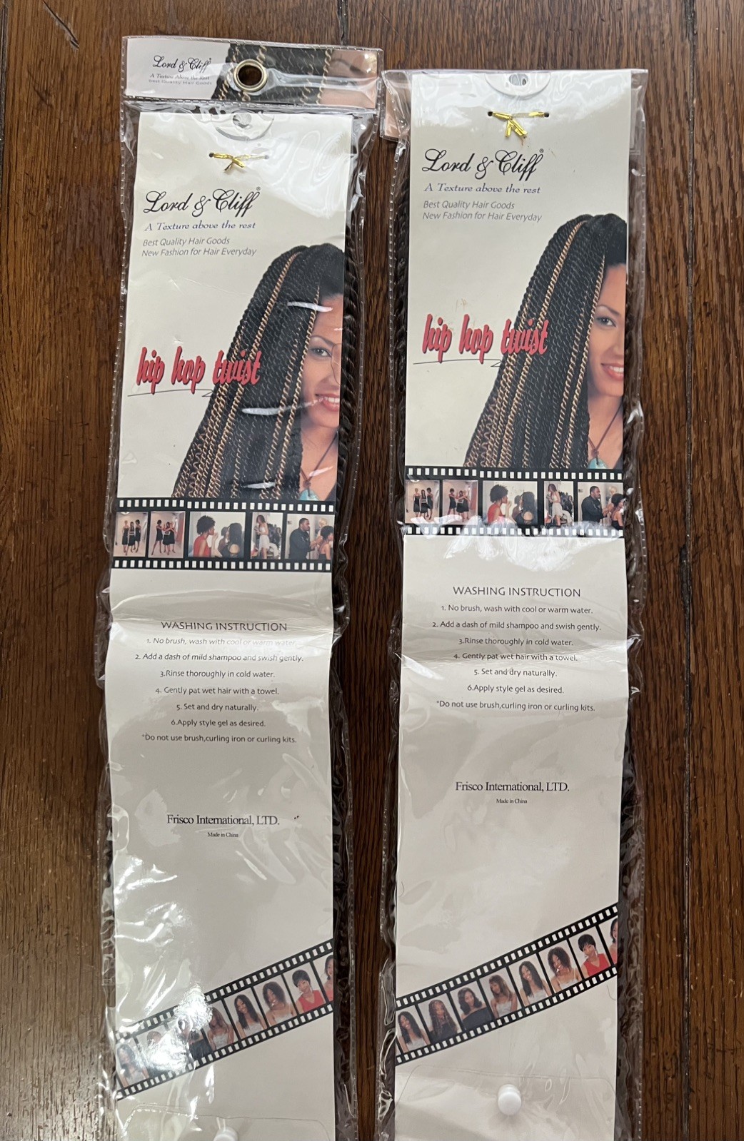 Lord & Cliff Hip Hop Twist Hair Extensions Color 1B/30 New 2 Pkgs Available