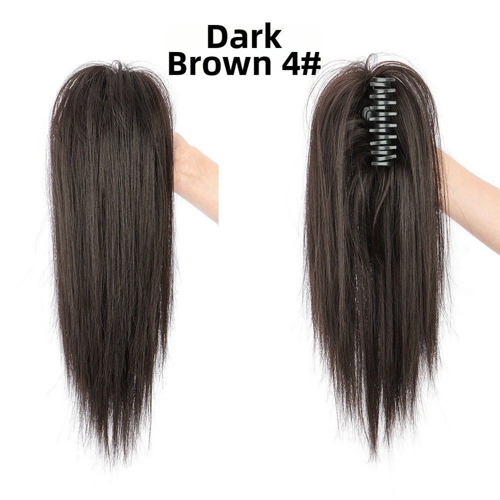 Synthetic Hair Ponytail Extensions Half Up Waterfall 35cm High Temperature Wire