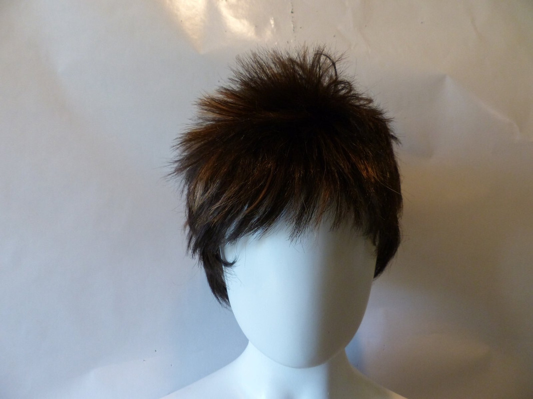 FOXY SILVER COLLECTION DARK BROWN SHAG FIBER HAIR WIG