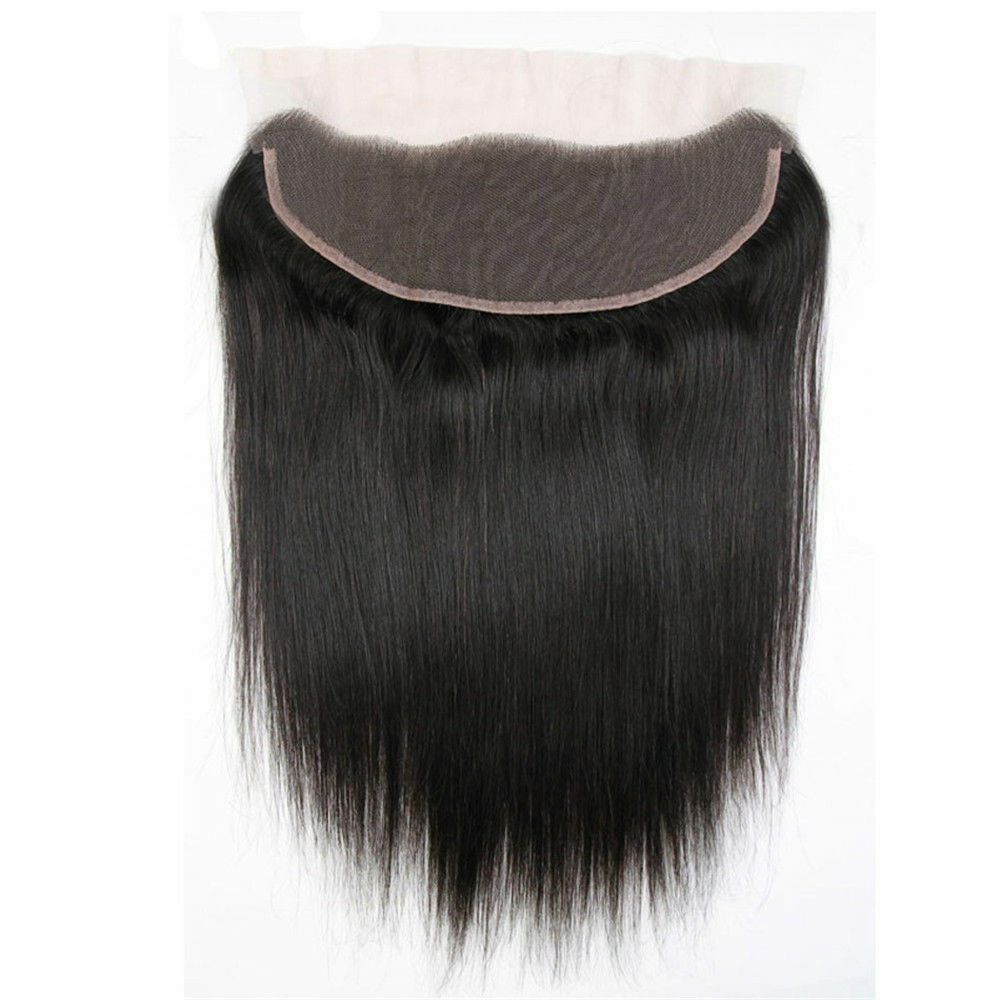 Brazilian Straight Body Wave Lace Frontal Closure Virgin Human Hair Extensions