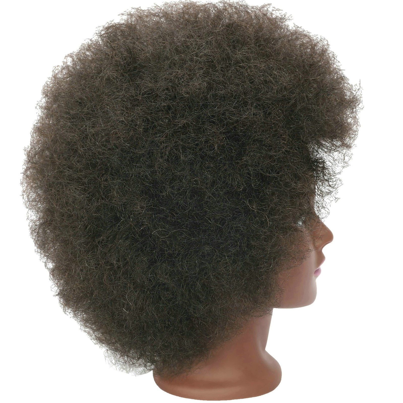 Kinky Curly 100% Real Human Hair Mannequin Head for Hairdresser Practice Afro…