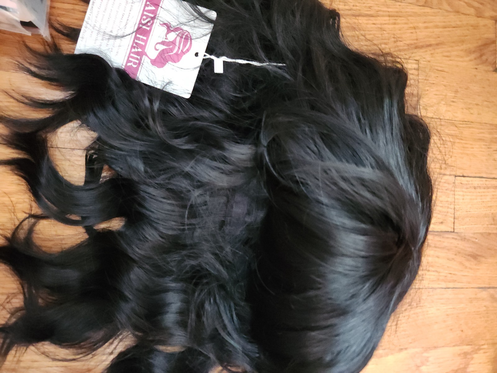 AISI HAIR Bob Curly Wig Synthetic Short Black Wig w/ Bangs natural For Women